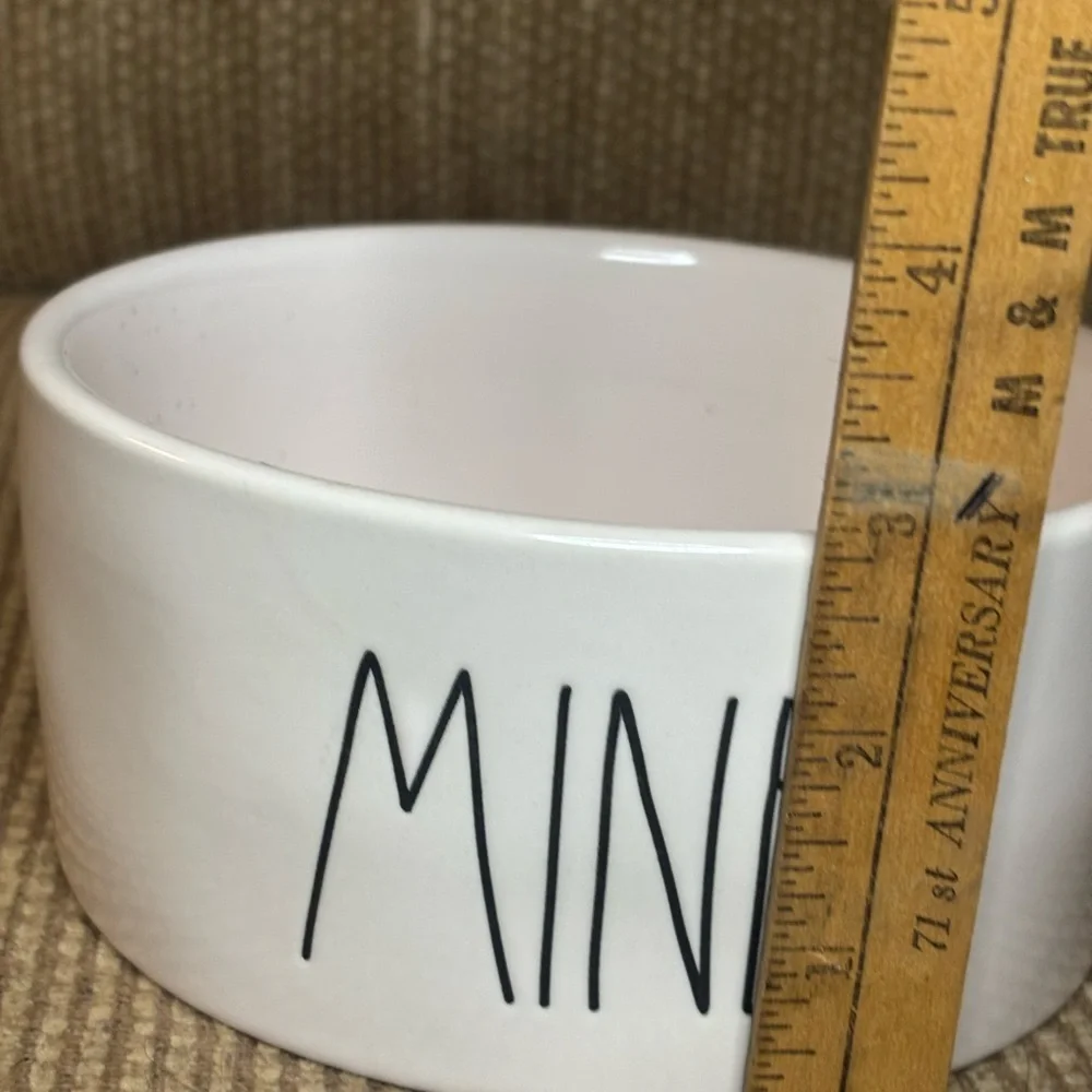 Rae Dunn Artisan Collection by Magenta White Dog Bowl - MINE